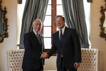 Marcelo Rebelo de Sousa com Juan Varela, presidente do Panamá