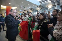 Chegada ao aeroporto de D. Manuel Clemente 
