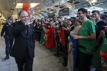 Chegada ao aeroporto de D. Manuel Clemente 