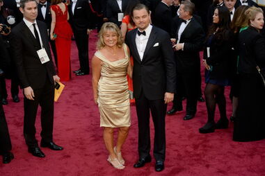 Leonardo DiCaprio e a mãe