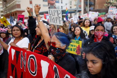 Marcha das Mulheres em Los Angeles celebrou "onda cor de rosa"