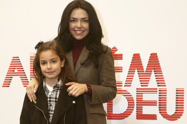 Atriz com Francisca Salgado 