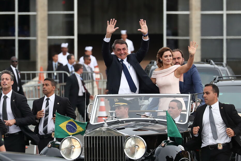 Jair Bolsonaro na tomada de posse 