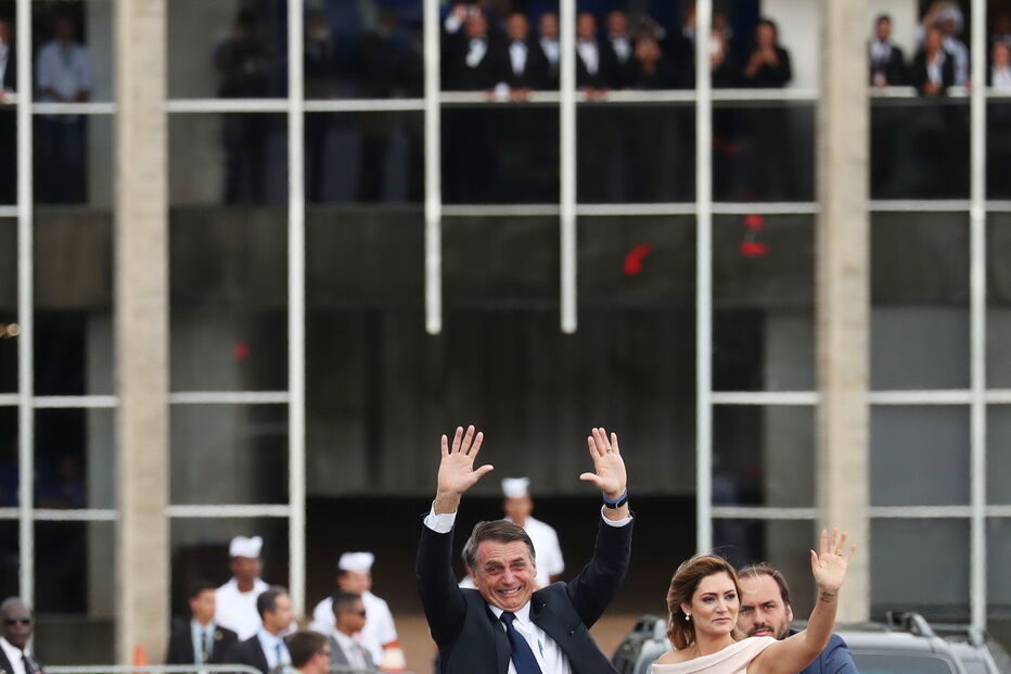 Jair Bolsonaro na tomada de posse 