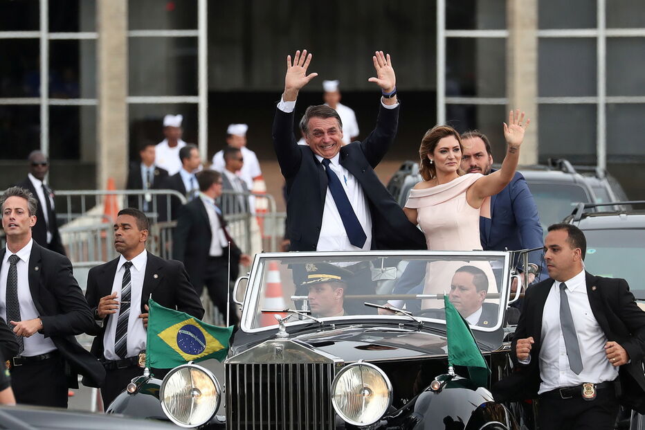 Jair Bolsonaro na tomada de posse 