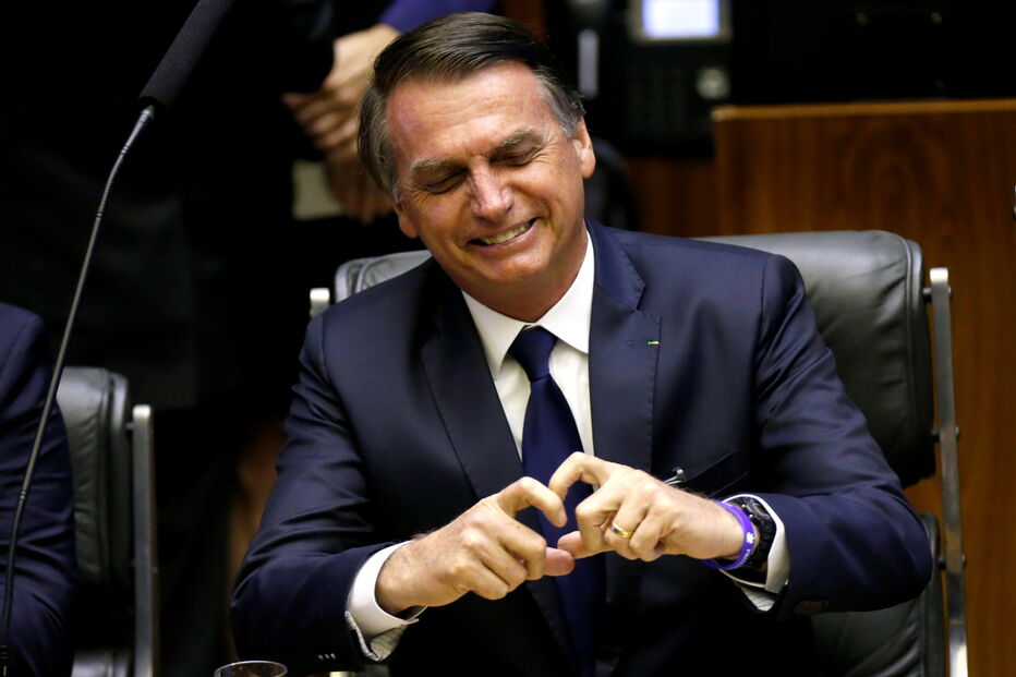 Jair Bolsonaro na tomada de posse 