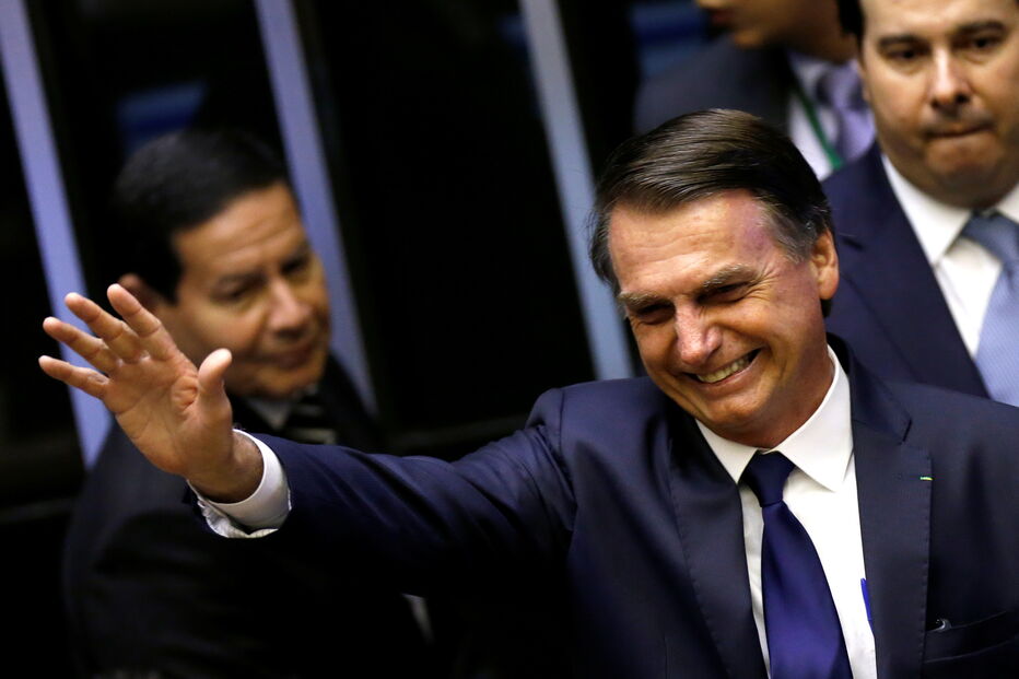 Jair Bolsonaro na tomada de posse 