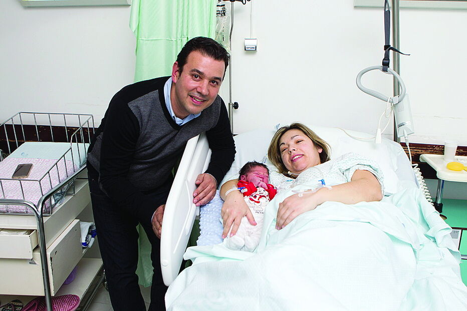 Lourenço nasceu com 3,265 quilos, em Coimbra. É o primeiro filho do casal Filipe e Carla   