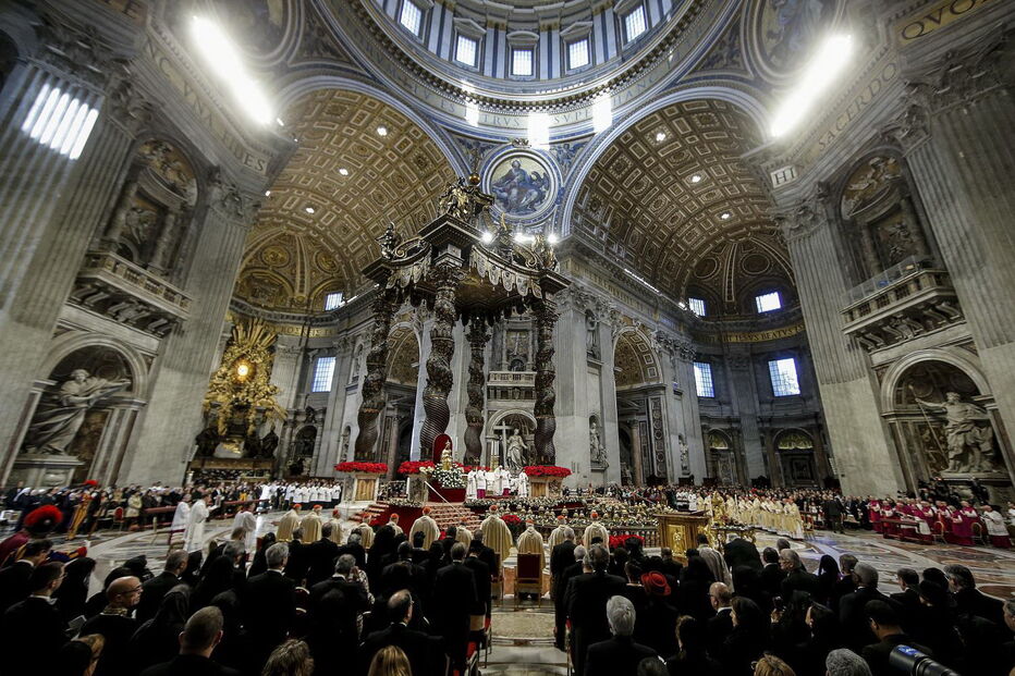O papa Francisco na primeira missa de 2019