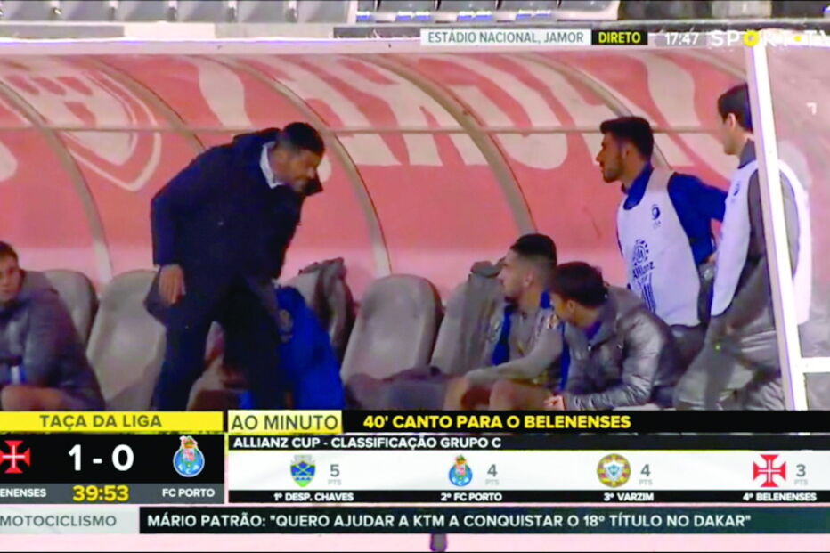 Sérgio Conceição deu reprimenda a Bruno Costa