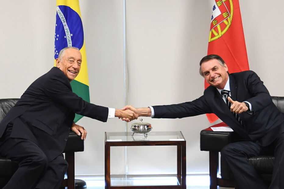 Marcelo Rebelo de Sousa e Jair Bolsonaro