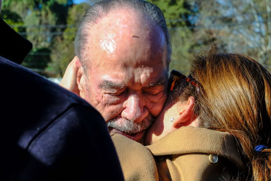 Rui Nabeiro, sogro de Joaquim Bastinhas, no funeral do cavaleiro, em Elvas  