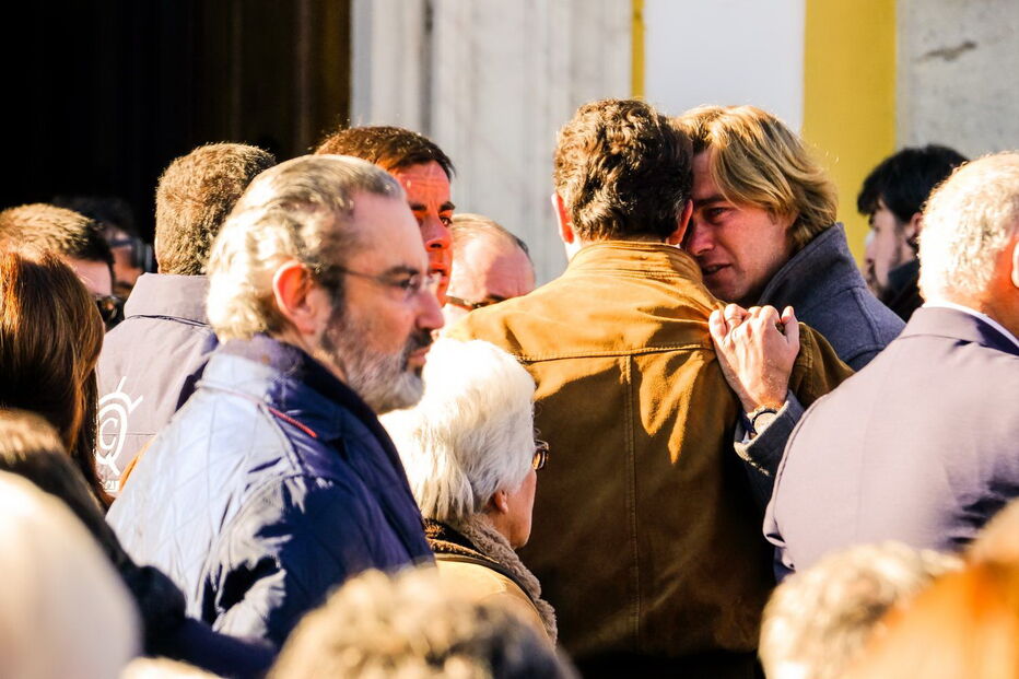 O cavaleiro Rui Fernandes no funeral de Joaquim Bastinhas em Elvas  