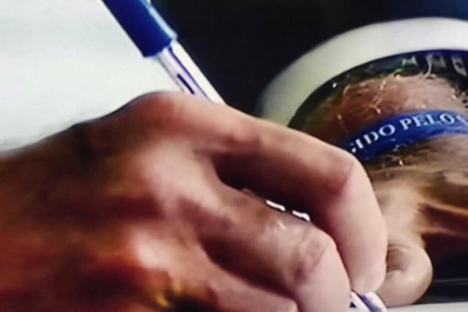 Psicólogo a tirar anotações