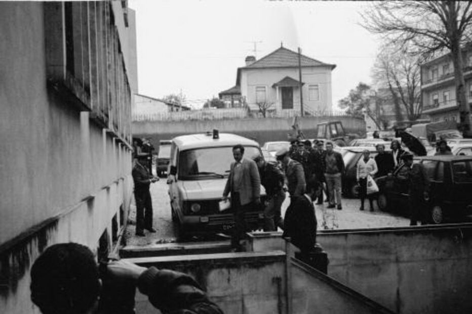 Vítor Jorge em tribunal depois de cometer os crimes