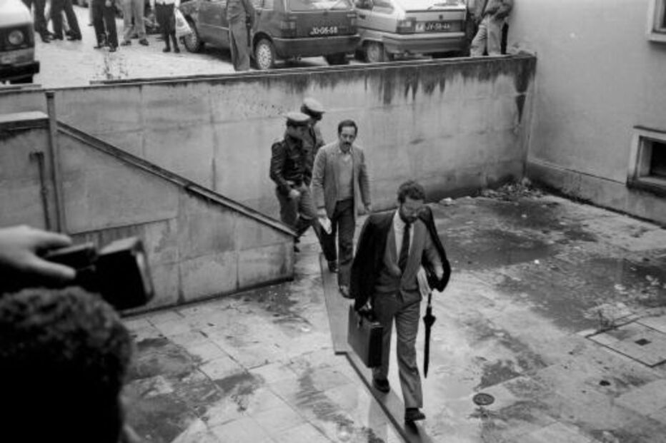 Vítor Jorge em tribunal depois de cometer os crimes