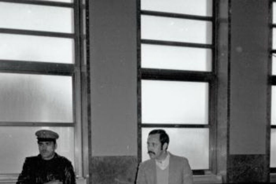 Vítor Jorge em tribunal depois de cometer os crimes