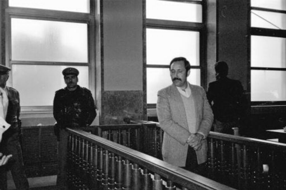 Vítor Jorge em tribunal depois de cometer os crimes