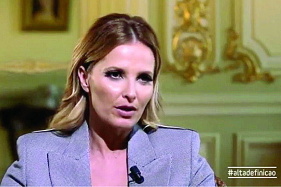 A apresentadora durante a entrevista ao ‘Alta Definição’