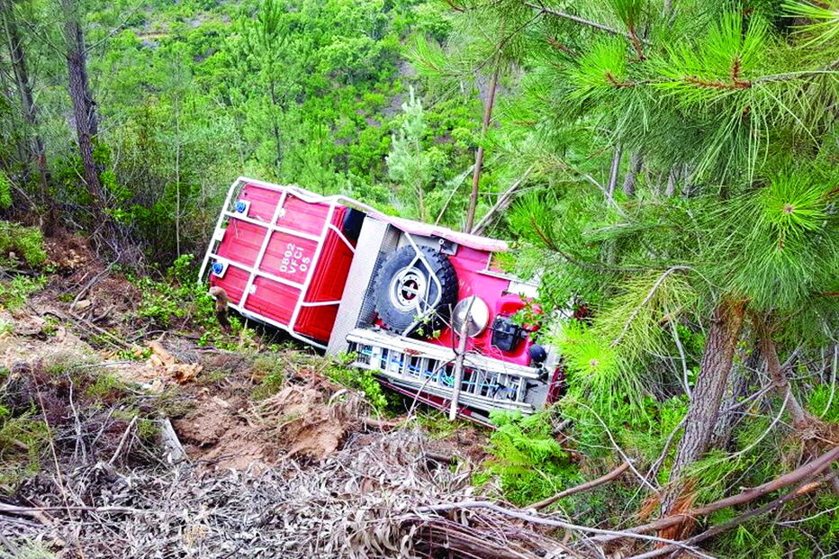 Bombeiro fica inválido após acidente durante incêndio em Monchique