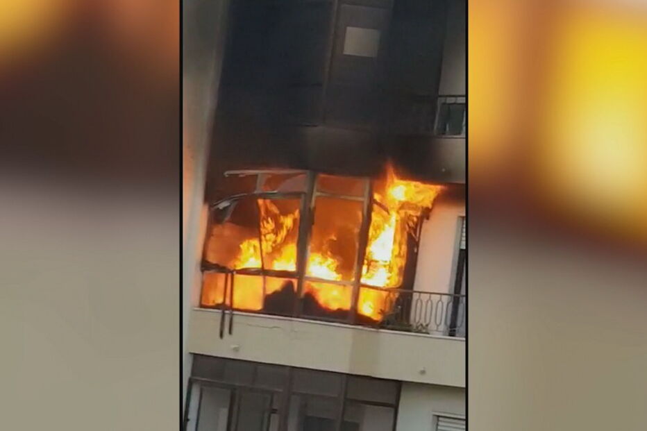 Chamas consomem apartamento no Cacém. Veja as imagens