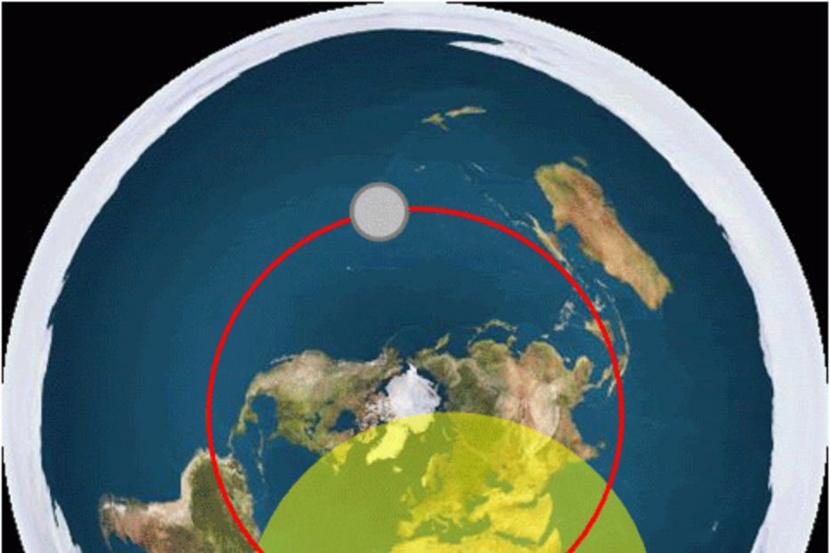 Modelos mostram a Terra como se esta fosse plana