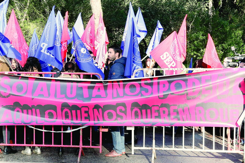 Manifestação de enfermeiros