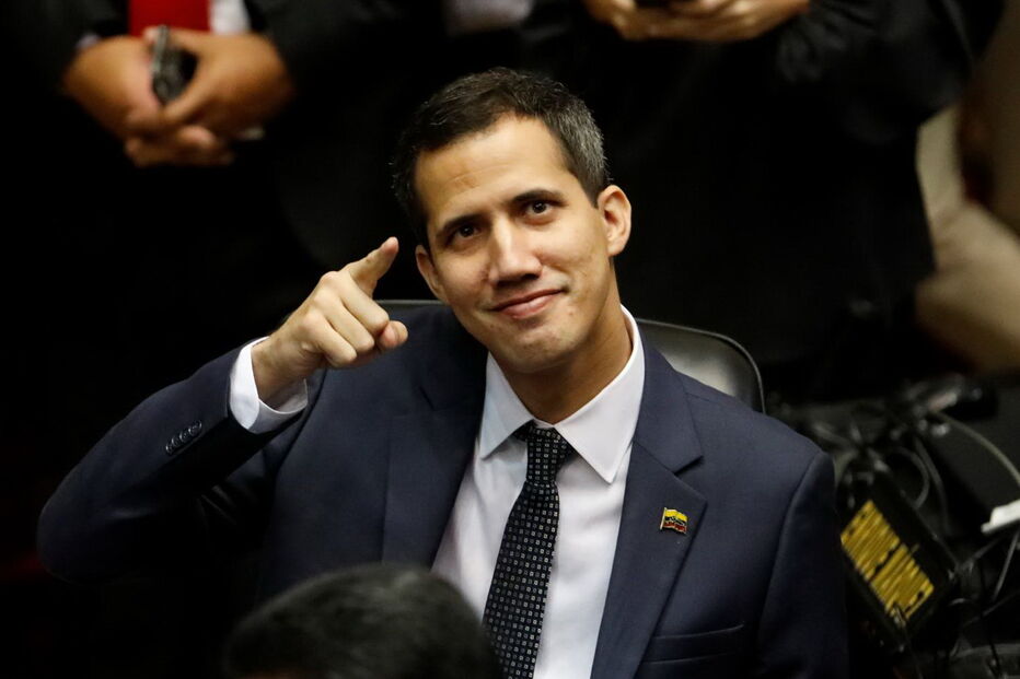 Juan Gaidó é opositor a Nicolas Maduro na Venezuela