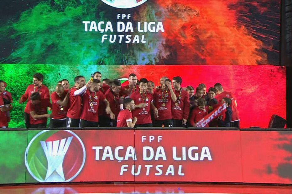 Benfica vence Sp. Braga por 3-0 e revalida título na Taça da Liga de futsal