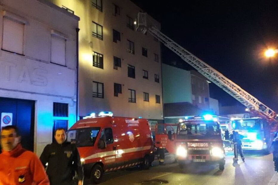 Fogo em São Mamede de Infesta, Matosinhos