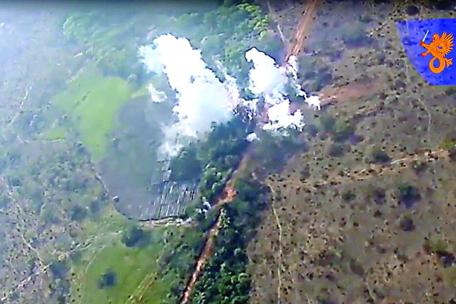 Imagens aéreas das forças portuguesas mostram zona de conflito