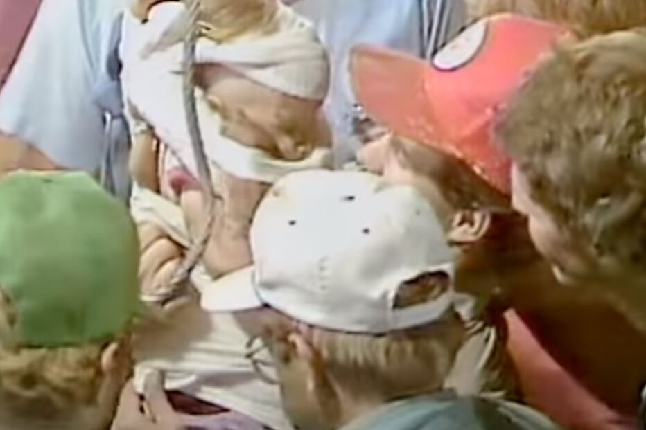 Jessica quando foi retirada do poço