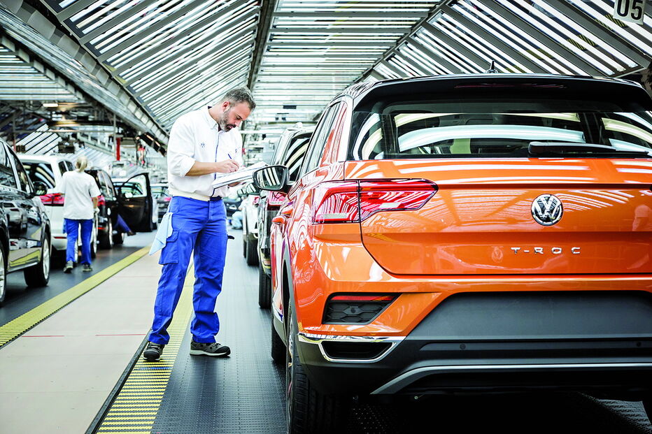 O aumento da produção do modelo T-Roc na Autoeuropa contribuiu para o comportamento positivo do setor automóvel 