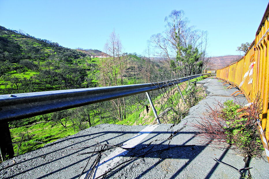 Estrada em risco de ruir preocupa população de Monchique