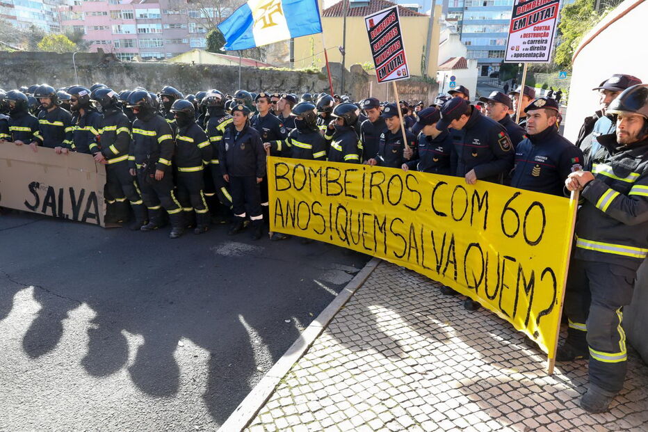 Manifestação dos bombeiros