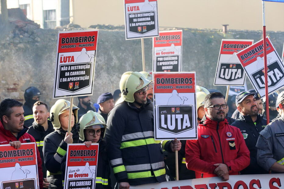 Manifestação dos bombeiros