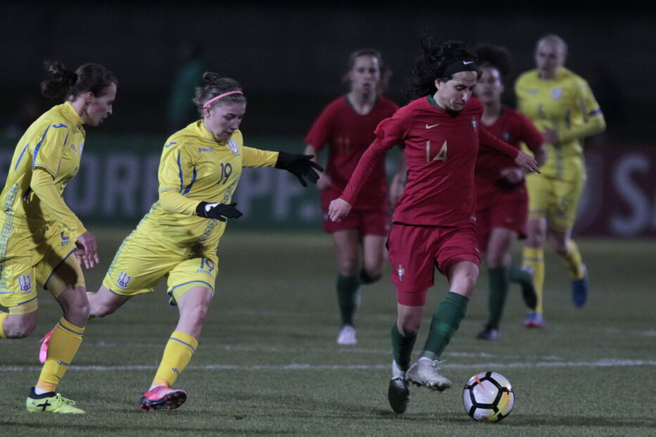 Seleção feminina de Portugal empata com Ucrânia em jogo que dominou