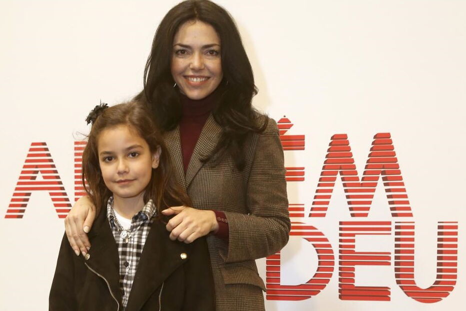 Atriz com Francisca Salgado 