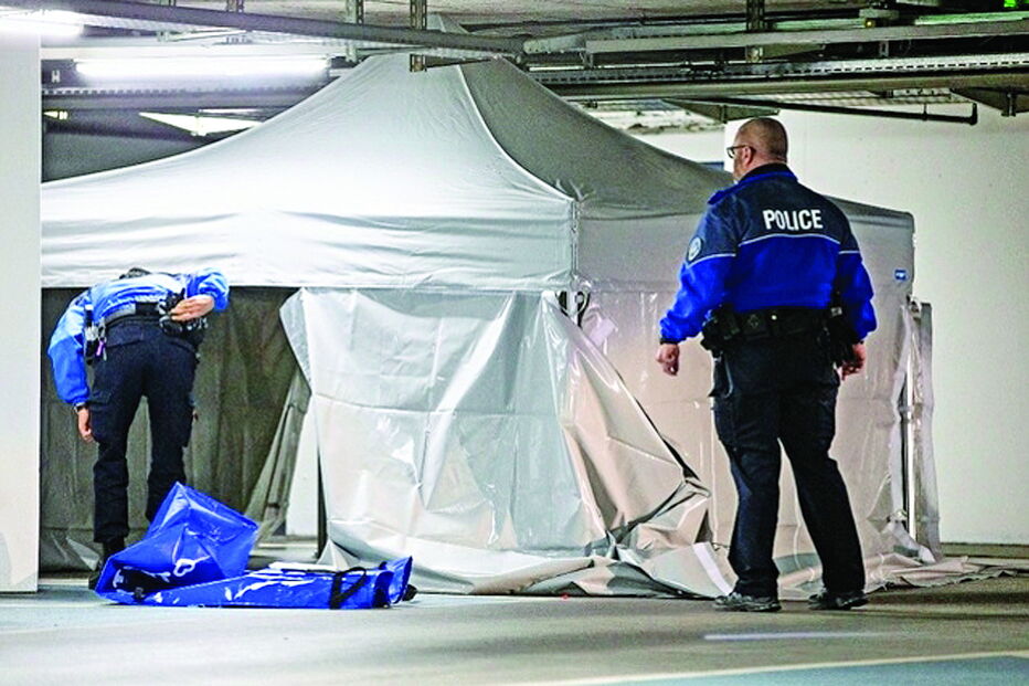 Local do crime em Genebra, Suíça  