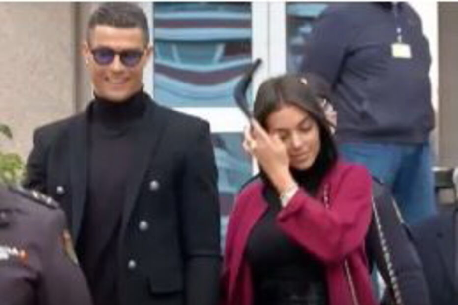 Ronaldo e Georgina à saída do tribunal de Madrid