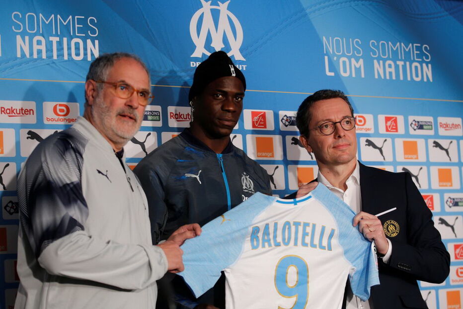 Mario Balotelli apresentado como jogador do Marselha