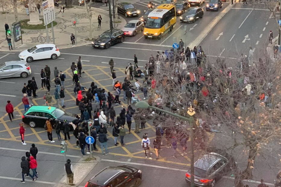 Moradores do Bairro do Jamaica protestam em Lisboa