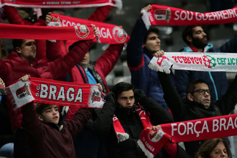 Adeptos do Braga nas bancadas do Estádio Municipal 