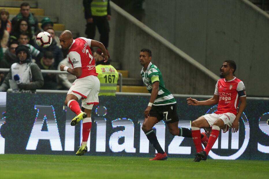 Lance do Sp. Braga - Sporting na meia final da Taça da Liga
