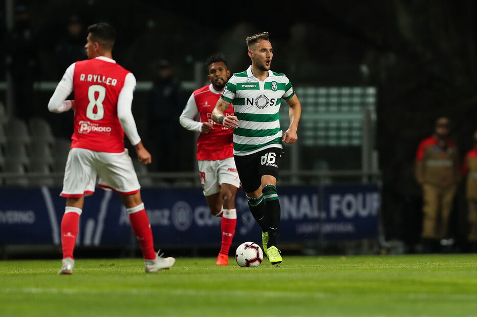 Lance do Sp. Braga - Sporting na meia final da Taça da Liga