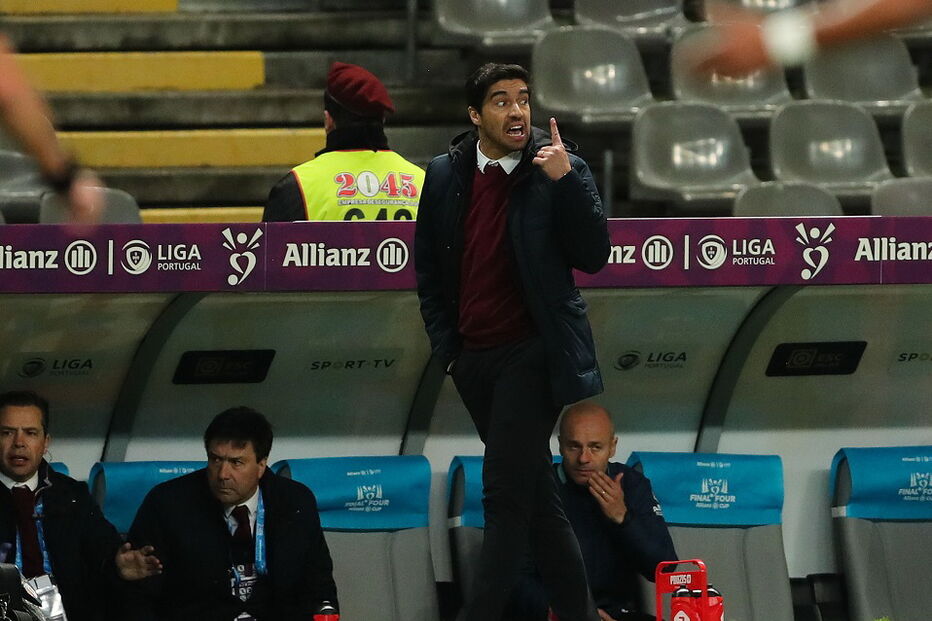 Abel Ferreira no jogo Braga-Sporting da Taça da Liga