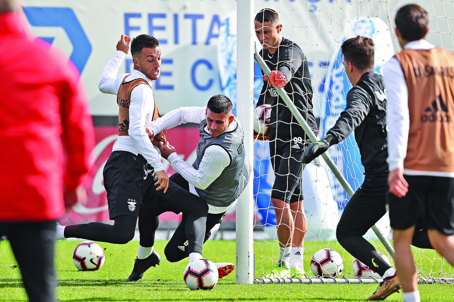 Treino do Benfica no Seixal