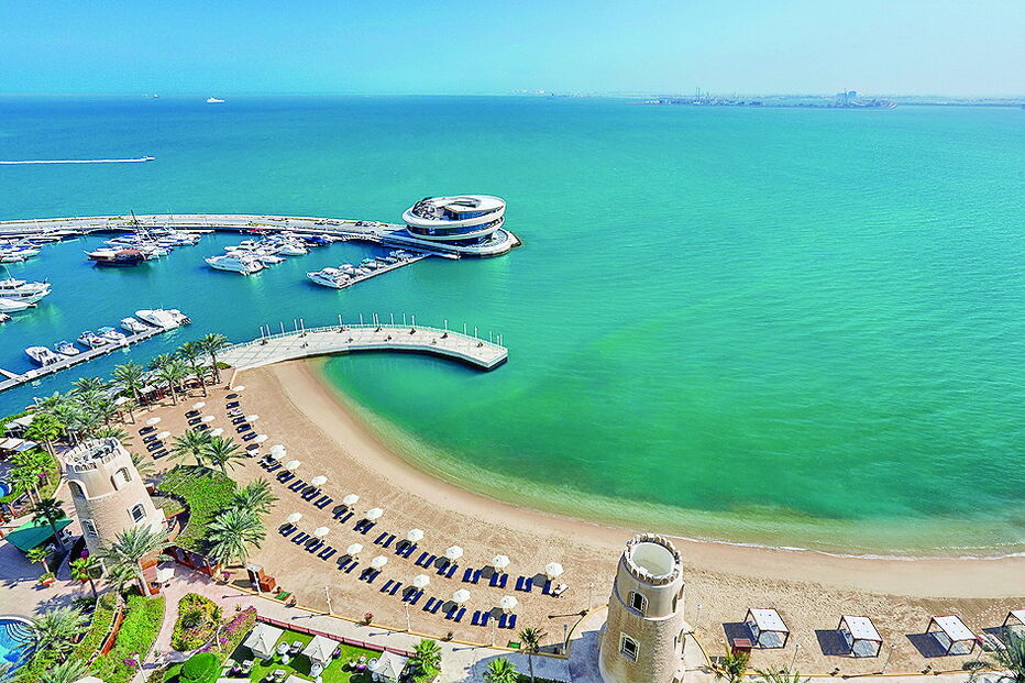 Resort de luxo no Qatar foi assombrado por uma tempestade de areia.
