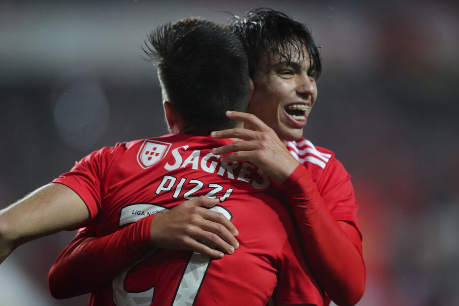 João Félix no jogo entre Benfica e Boavista para a Liga