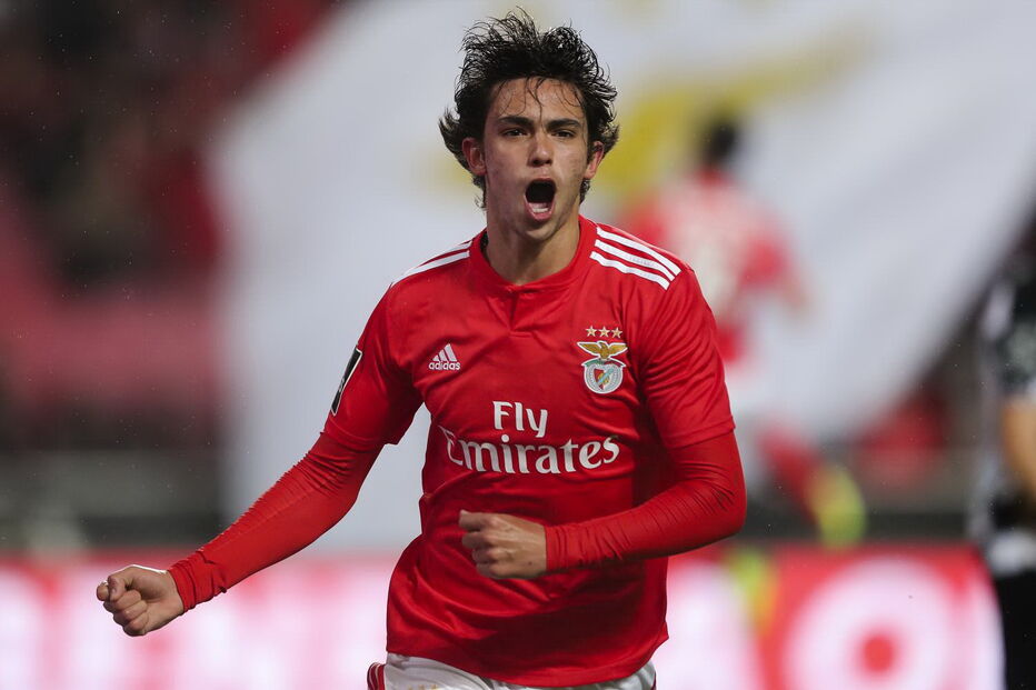 João Félix no jogo entre Benfica e Boavista para a Liga
